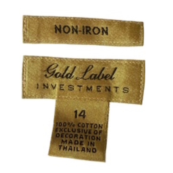 Gold Label Investments Sleeveless Floral/Abstract Design Button Down Shirt Sz 14 - Picture 6 of 6